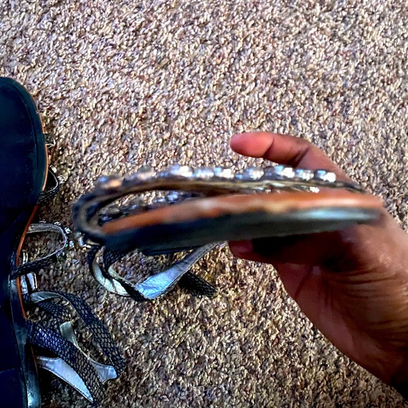 Rhinestone Sandals- By The Avenue 🤩 - Picture 3 of 4